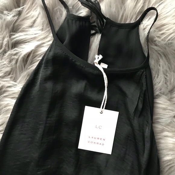 NWT Lauren Conrad - Black Halter Slip Dress - Picture 4 of 6